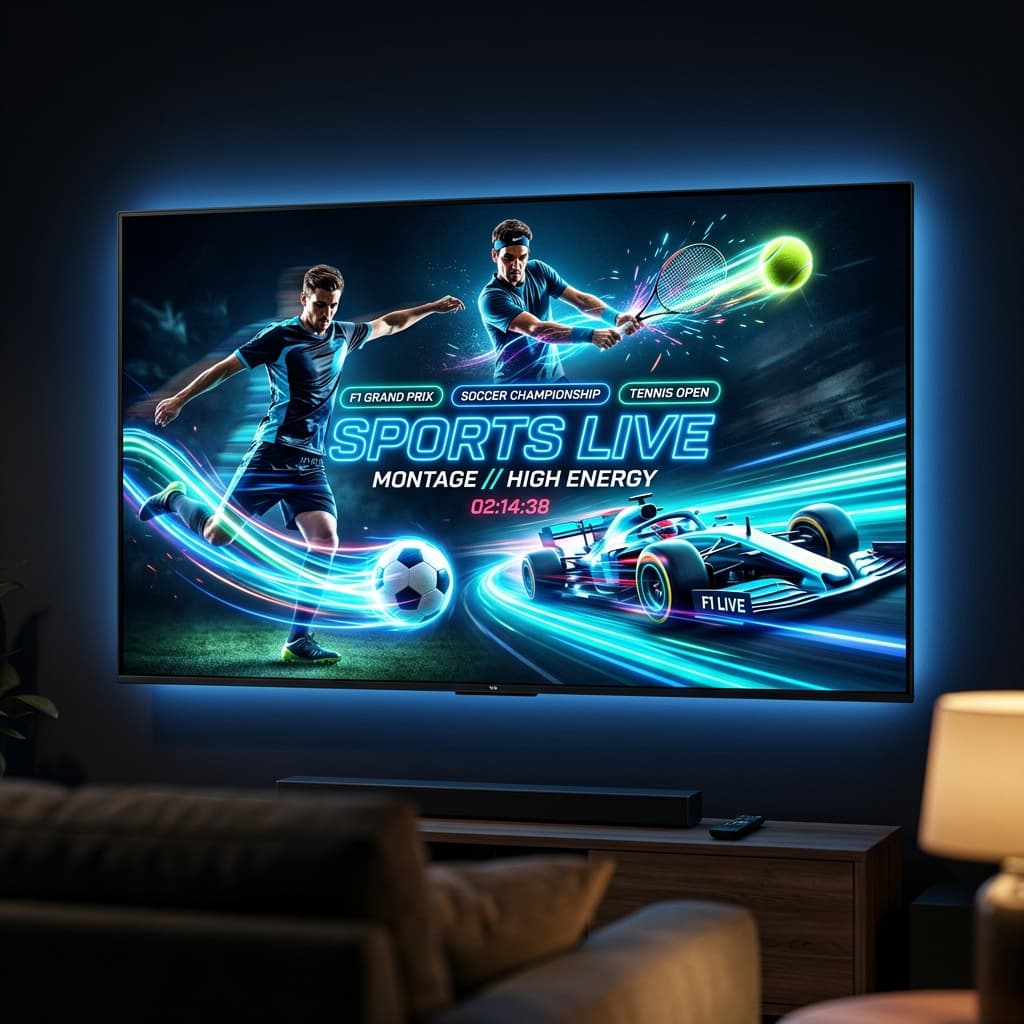 Regarder le Sport en Direct avec l'IPTV : Football, Tennis, F1...